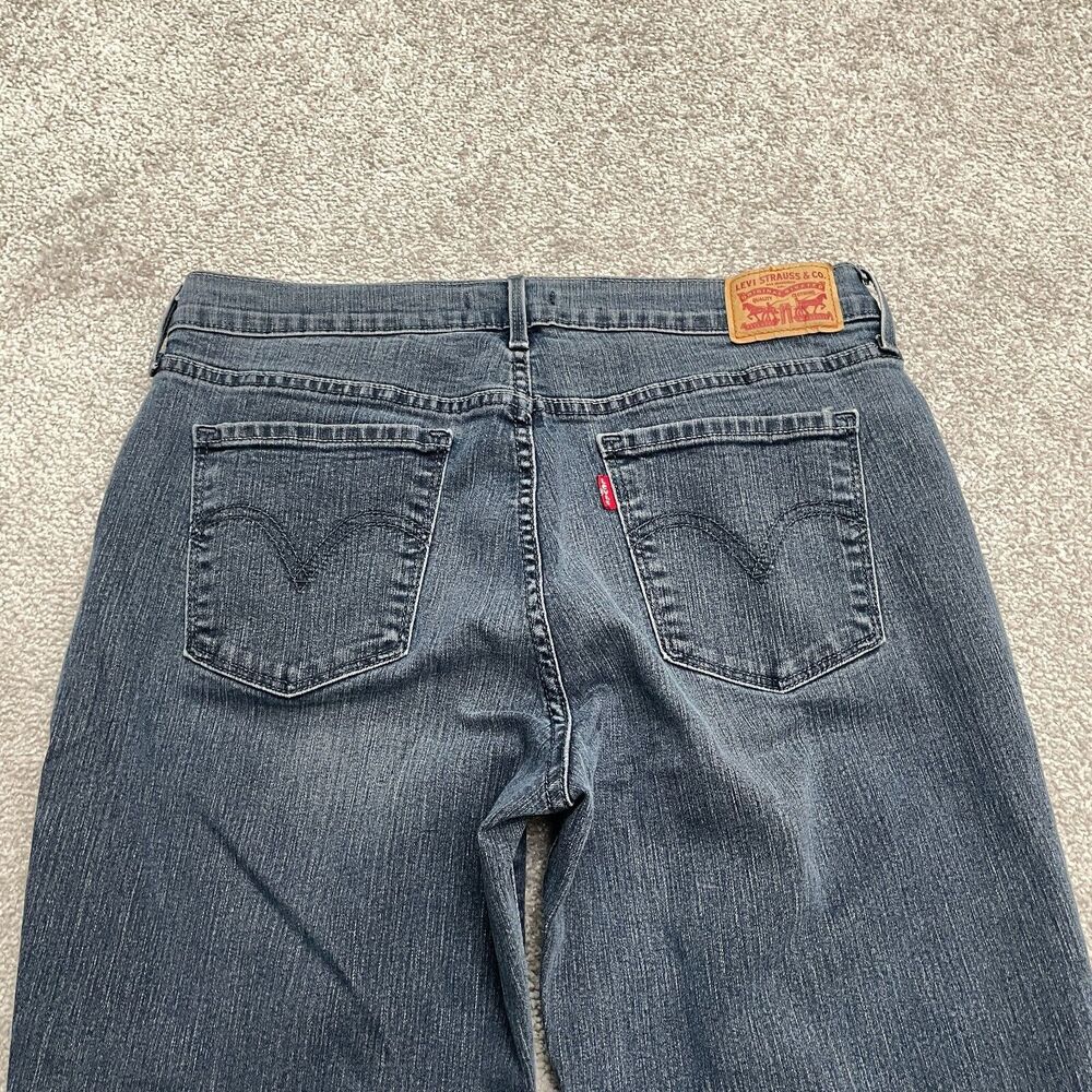 Levi's 505 Straight Denim Jeans Womens 10 Blue Cotton Casual Mid Rise 31x30.5 - Picture 13 of 15